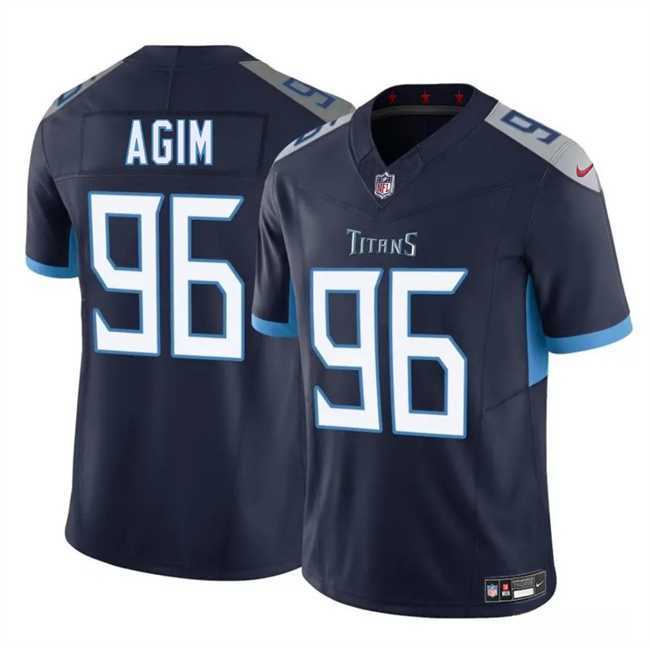 Men & Women & Youth Tennessee Titans #96 McTelvin Agim Navy 2025 F.U.S.E. Vapor Limited Stitched Jersey